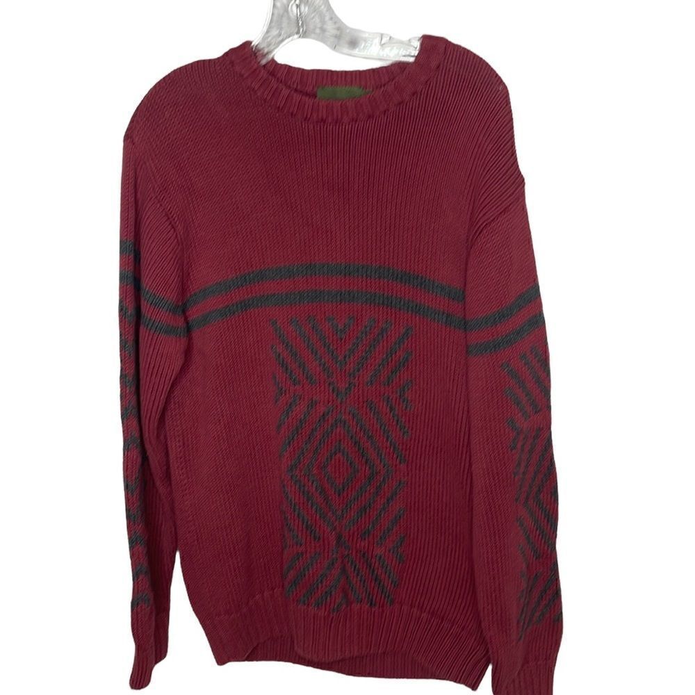 Timberland Maroon/Grey Crewneck Sweater. Unisex. Size Large.‎